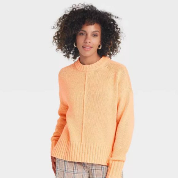 Women's Crewneck Pullover Sweater - Picture 1 of 9